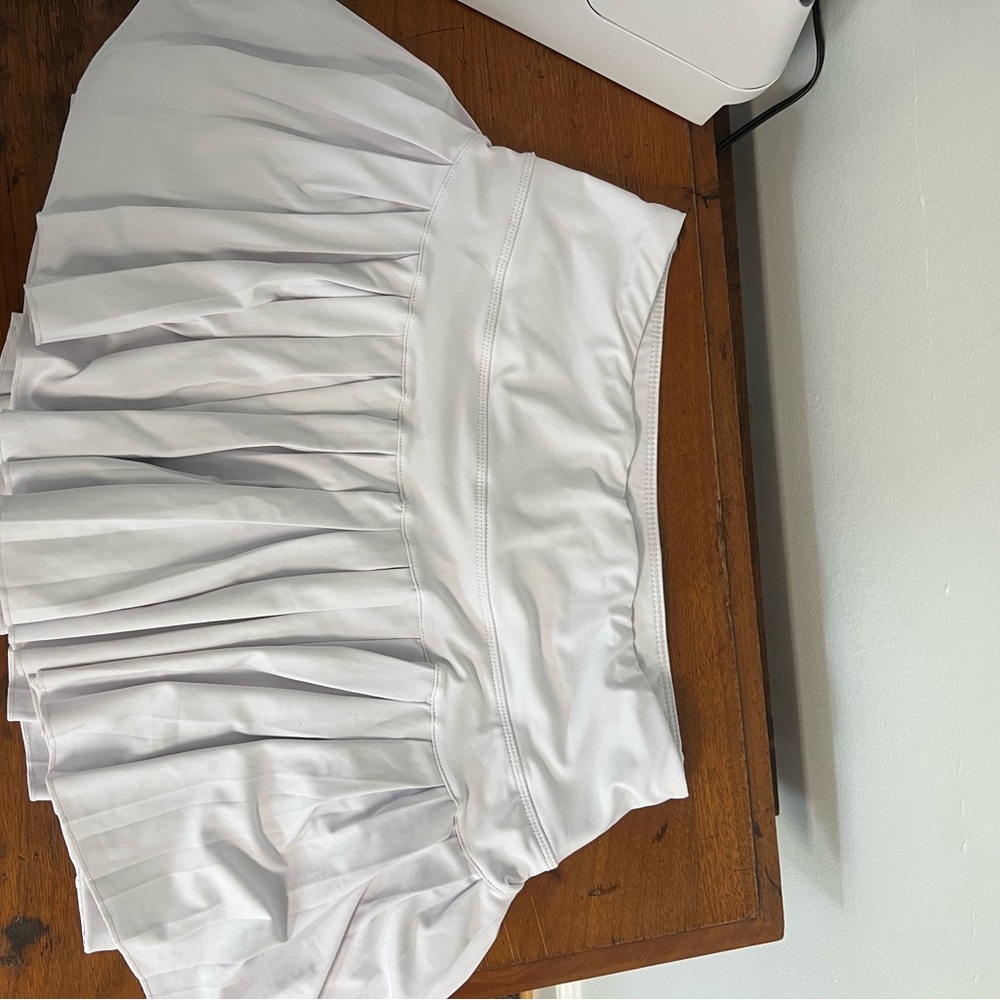 White Pleated Women's Skirt